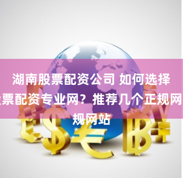 湖南股票配资公司 如何选择股票配资专业网？推荐几个正规网站